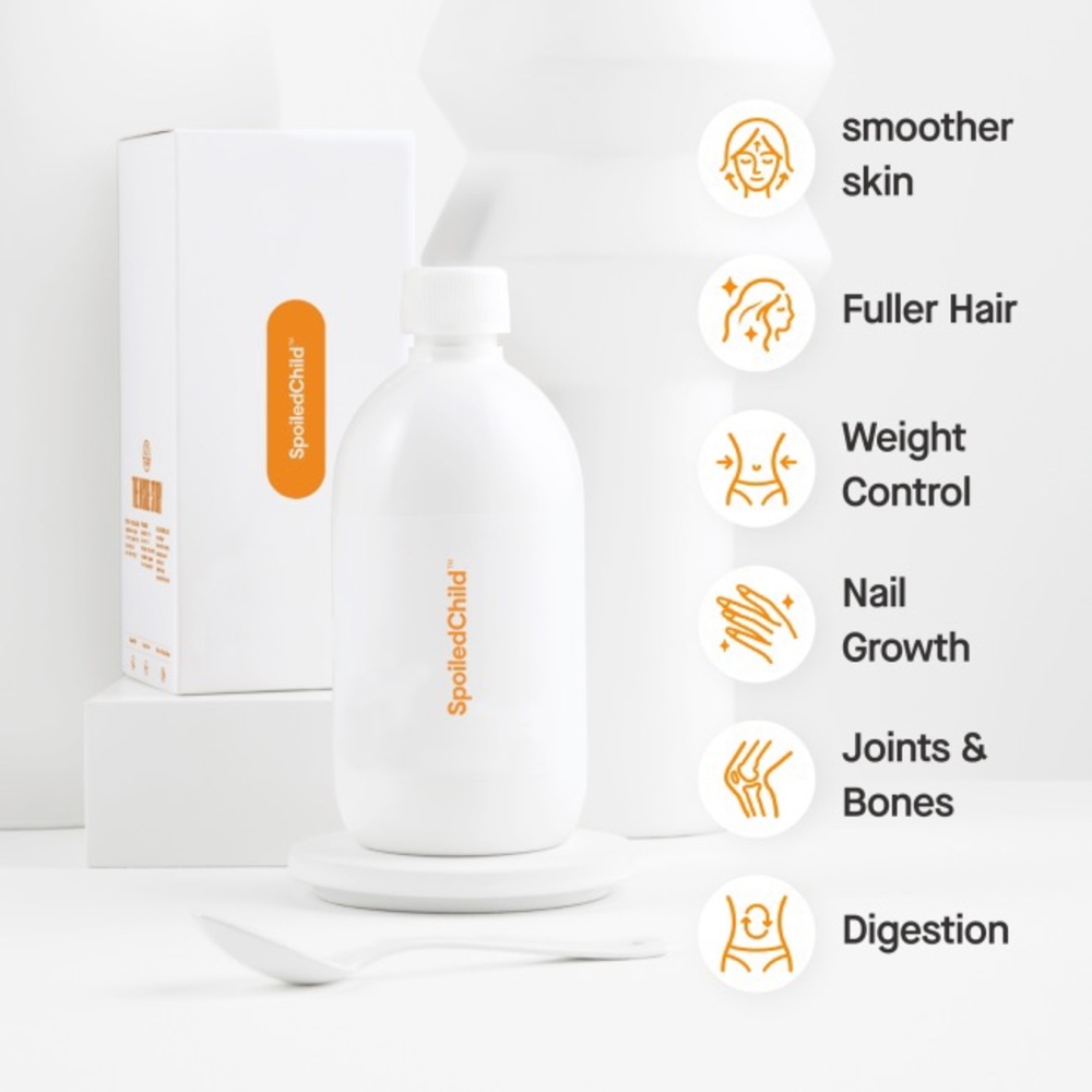NIB Spoiled Child E27 extra strength liquid collagen. Mango flavor.